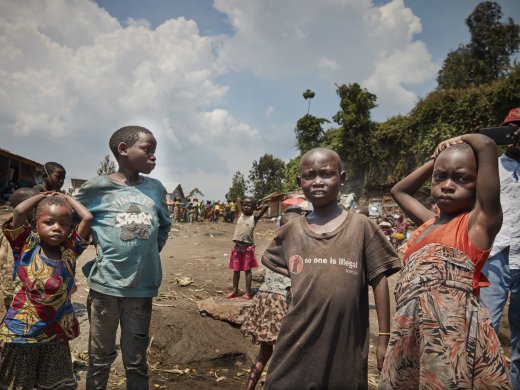 Childeren on the streets of Goma